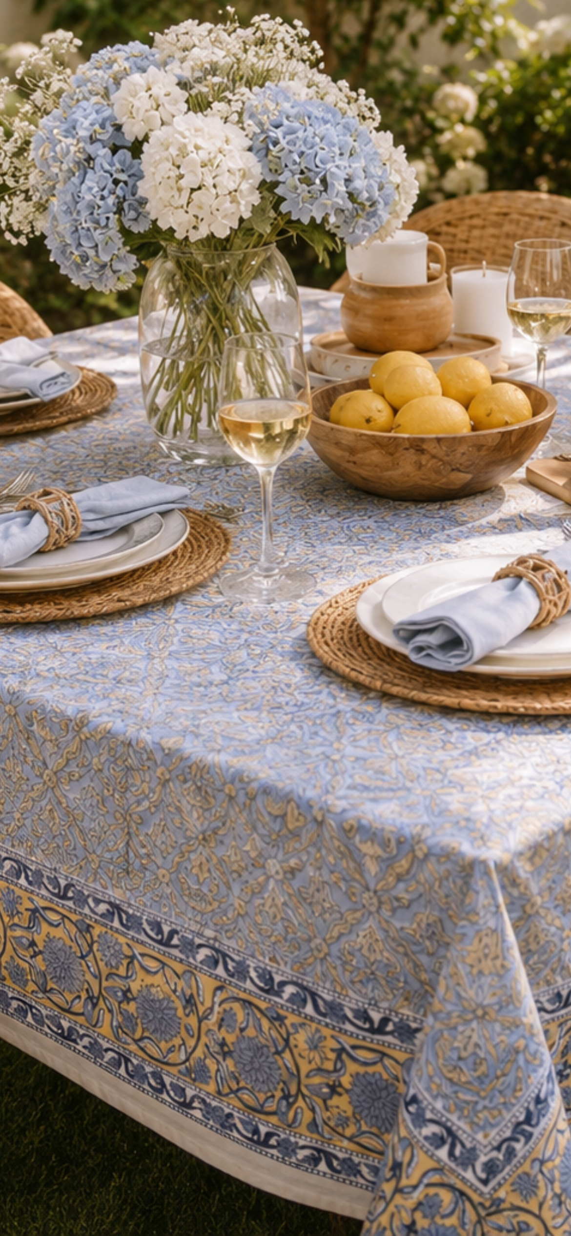 Hand Block Printed Table Cover(Bahar)