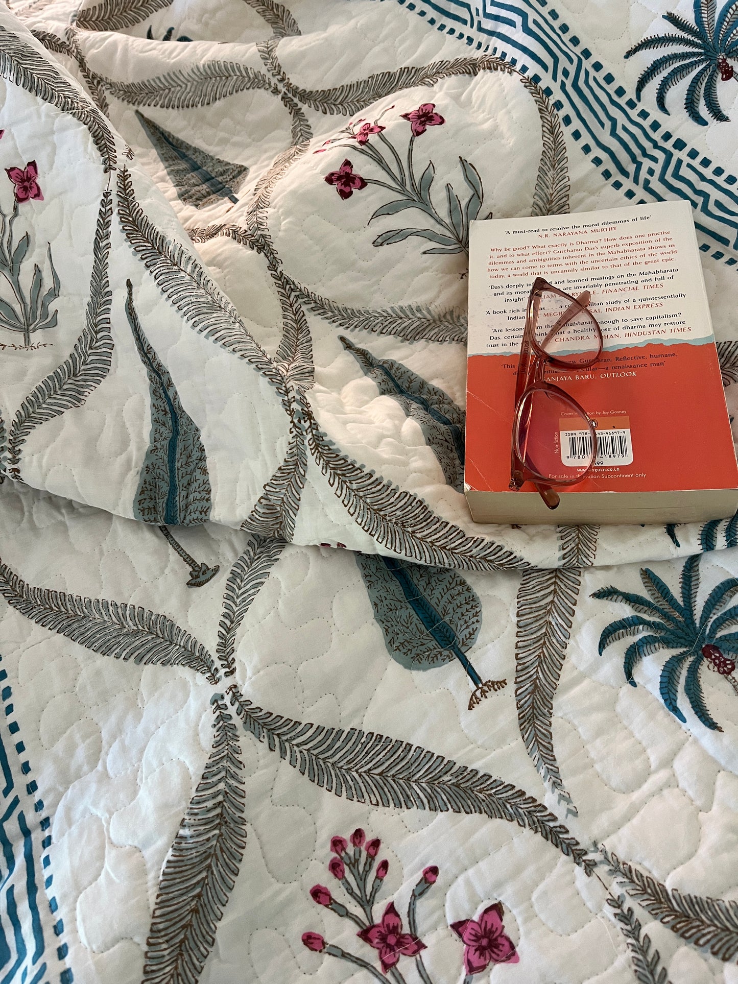 Summer Garden - Bed Cover / Light Blanket with 2 Pillow Case