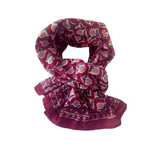 Buti- 100% Cotton Hand Block Printed Scarf