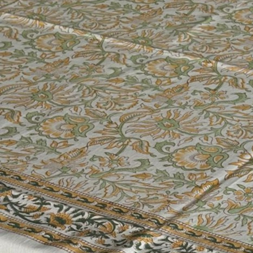 Hand Block Printed Table Cover (Sarso)