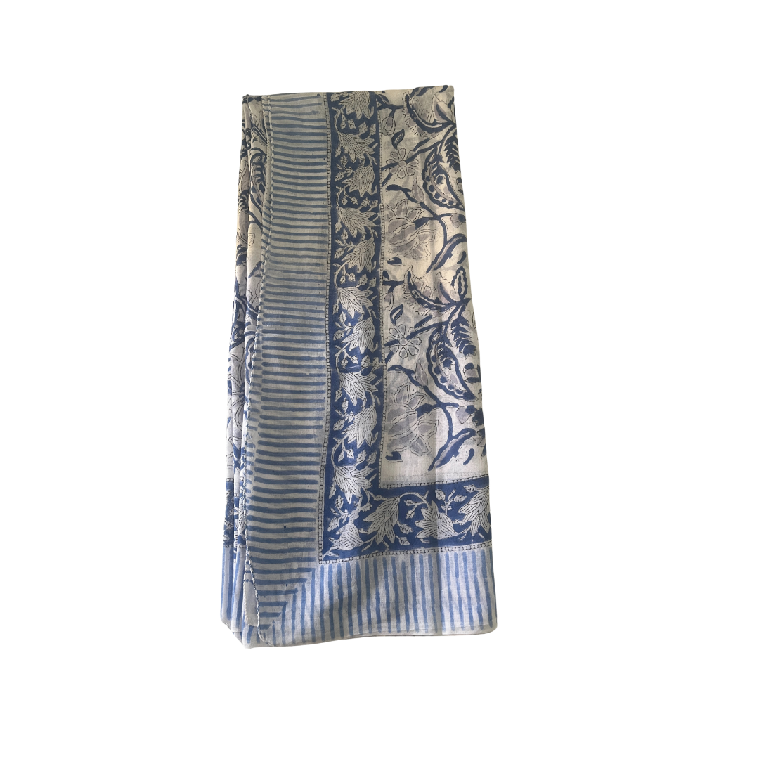 Neel- 100% Cotton Hand Block Printed Scarf