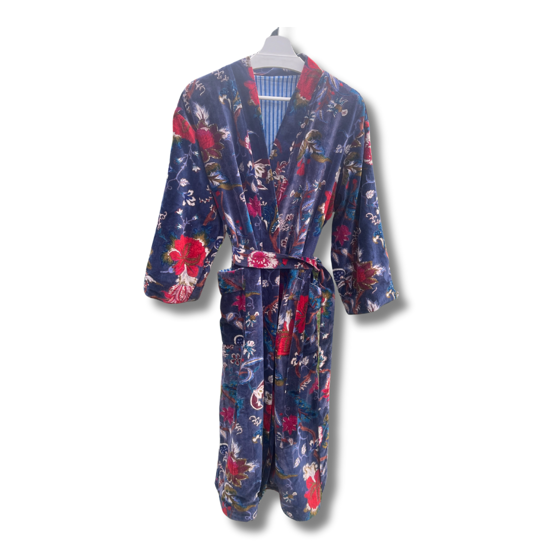 Velvet Printed Robe