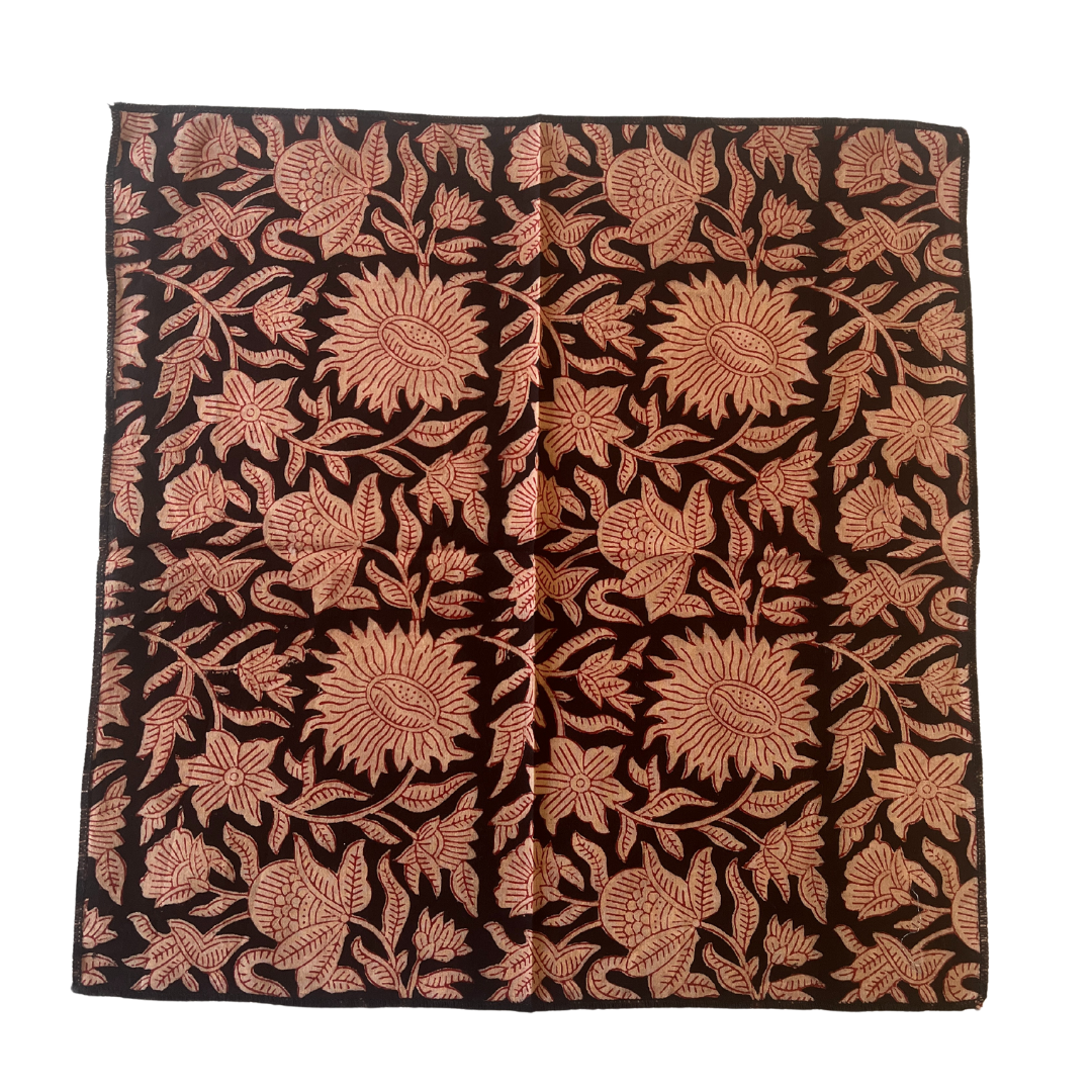 Table Napkins Hand Block Printed -Ele