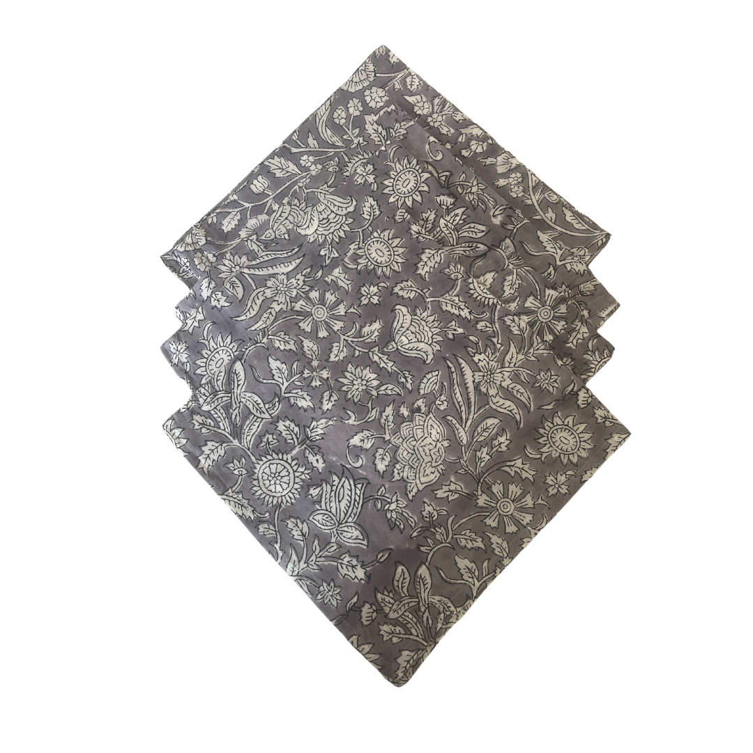 Table Napkins Hand Block Printed -Mons