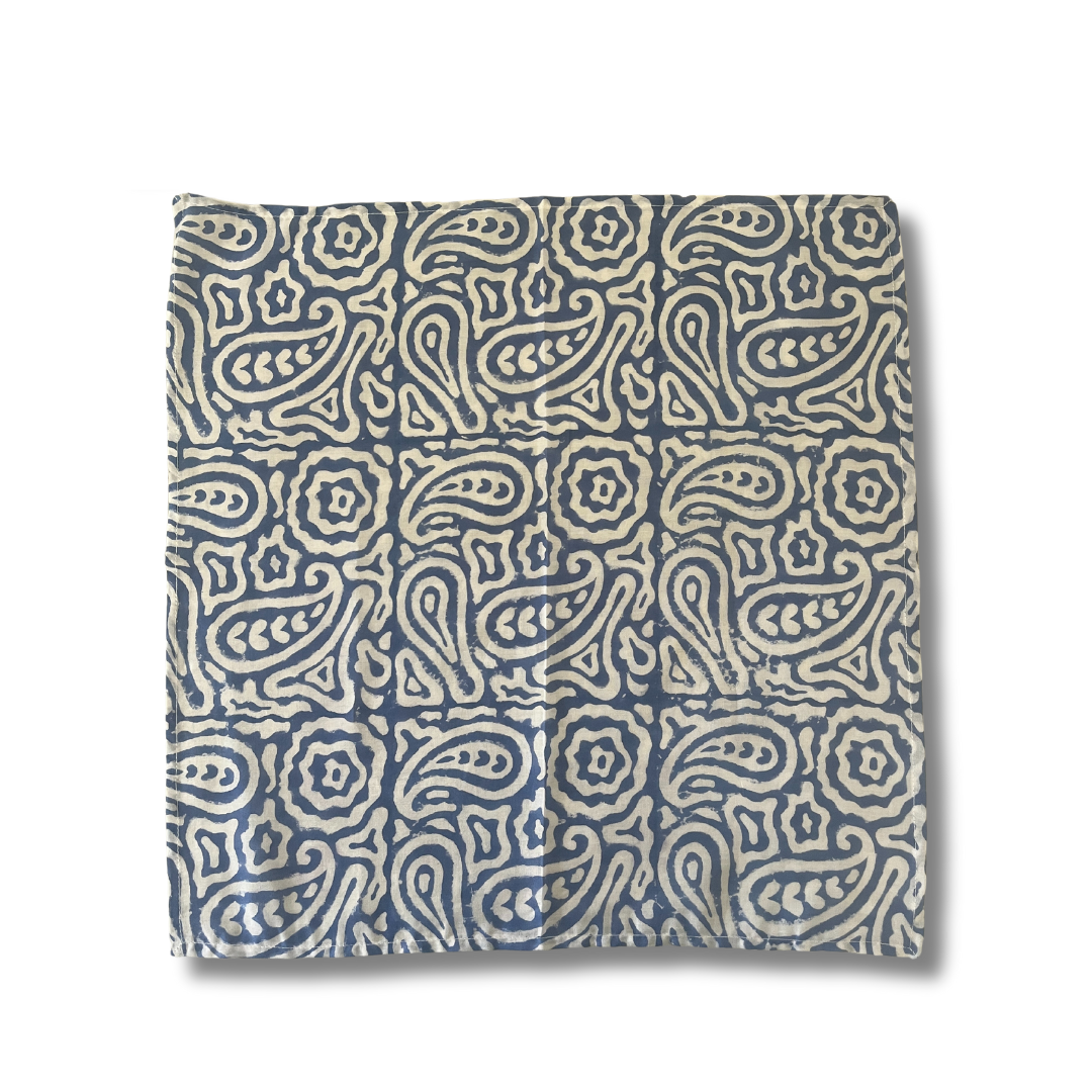 Table Mats (Reversible design) with Napkins Hand Block Printed -Asma