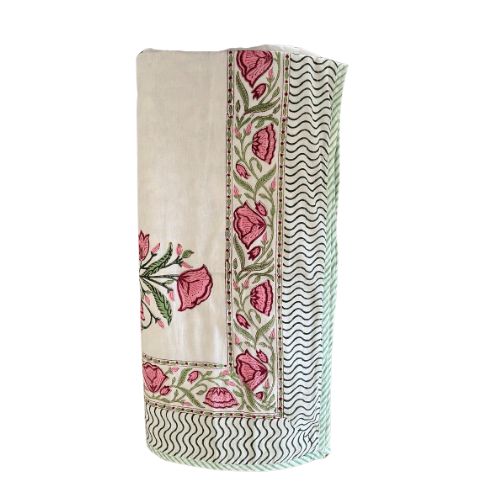 Harmony-Reversible Summer Blanket ( Dohar) -Hand Block Printed