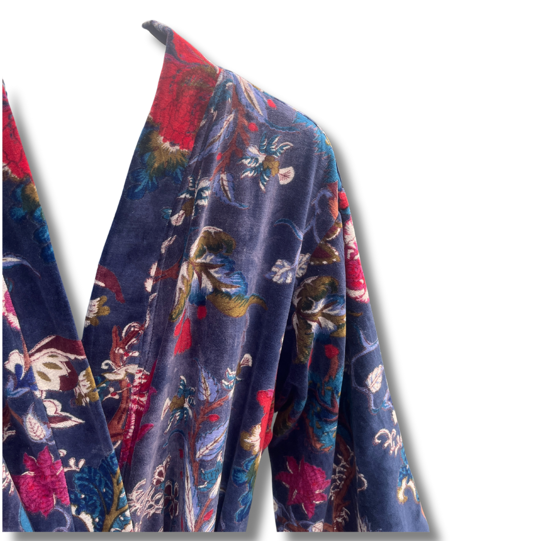 Velvet Printed Robe