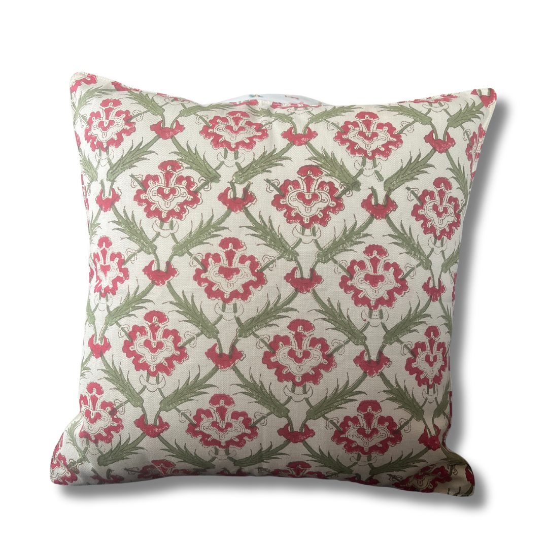 2 Cushions Reversible Print - Hand Block Printed (Janz)