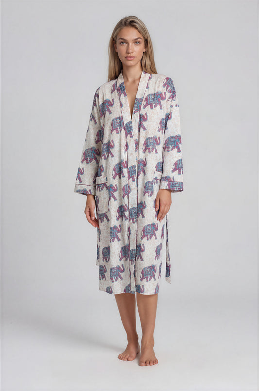 Apu Gown Hand Block Printed
