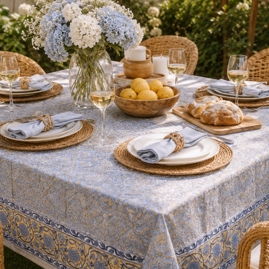 Hand Block Printed Table Cover(Bahar)