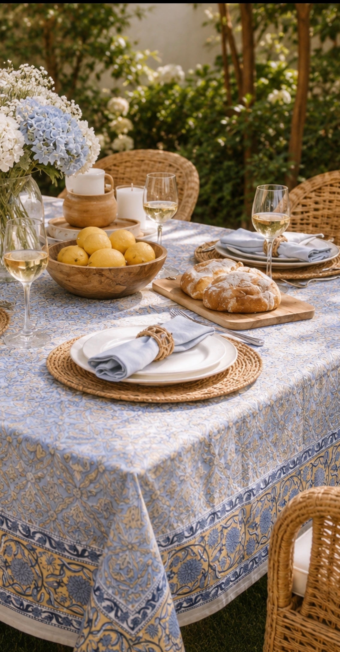 Hand Block Printed Table Cover(Bahar)