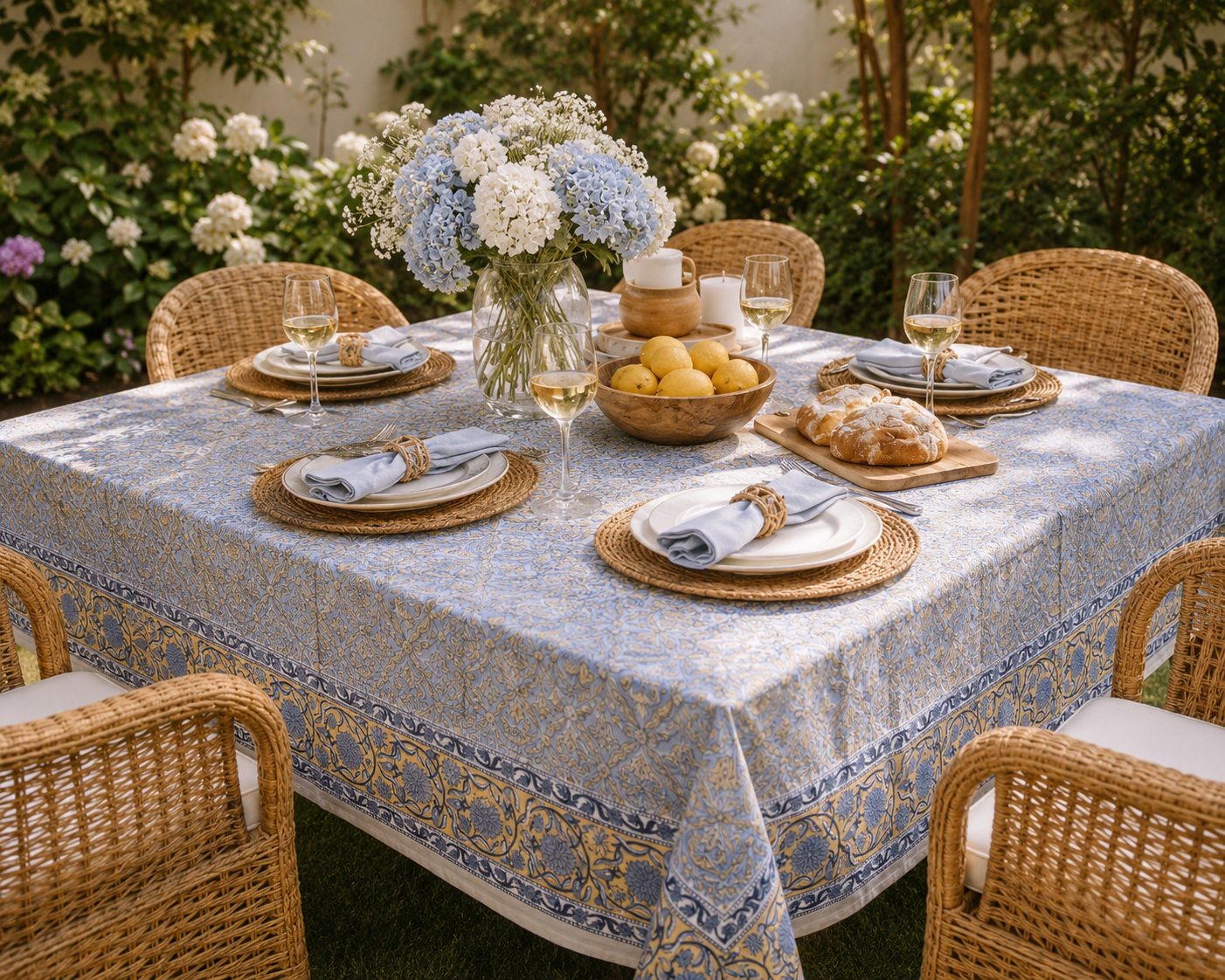 Hand Block Printed Table Cover(Bahar)