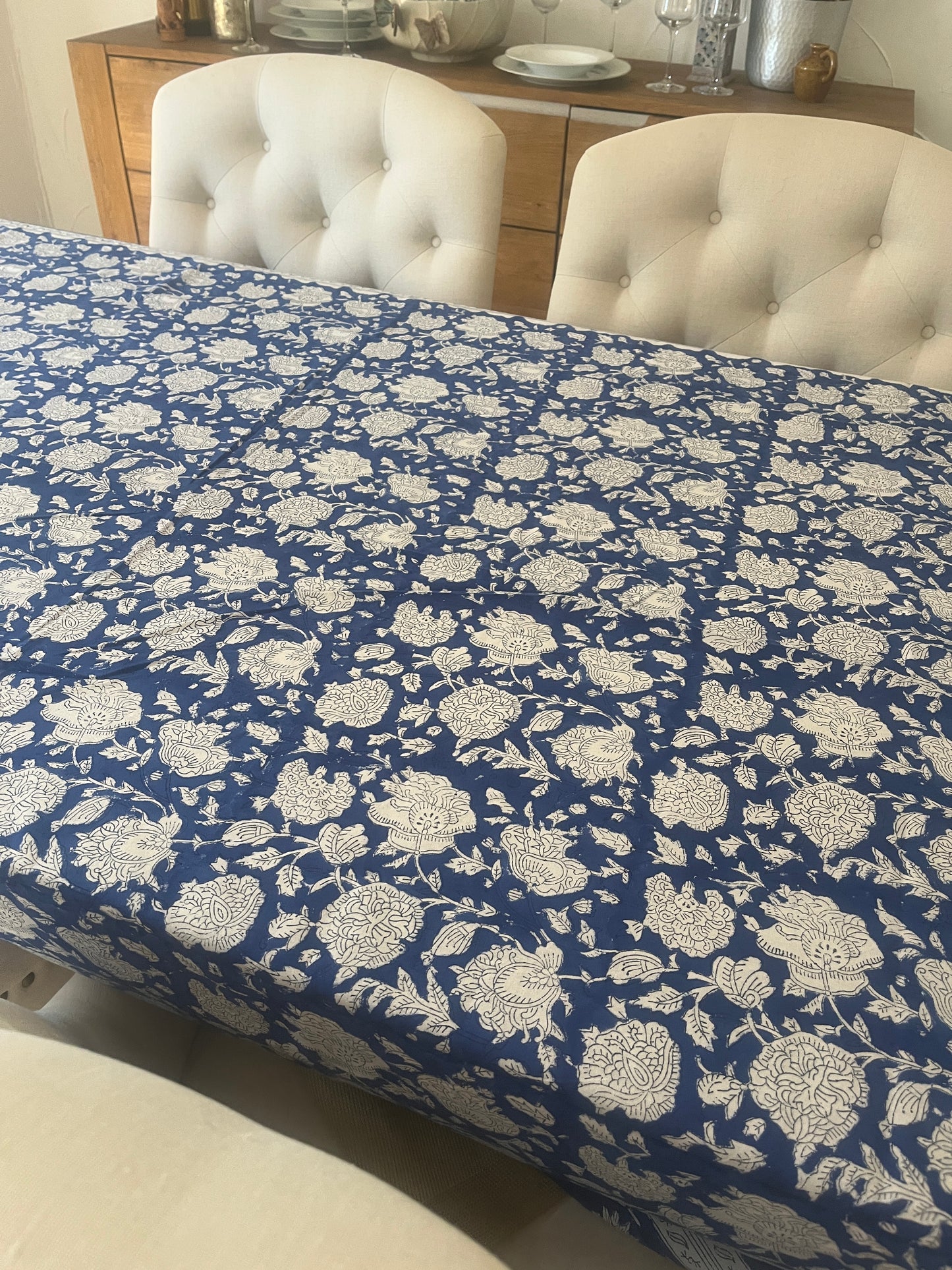 Hand Block Printed Table Cover(Jama)