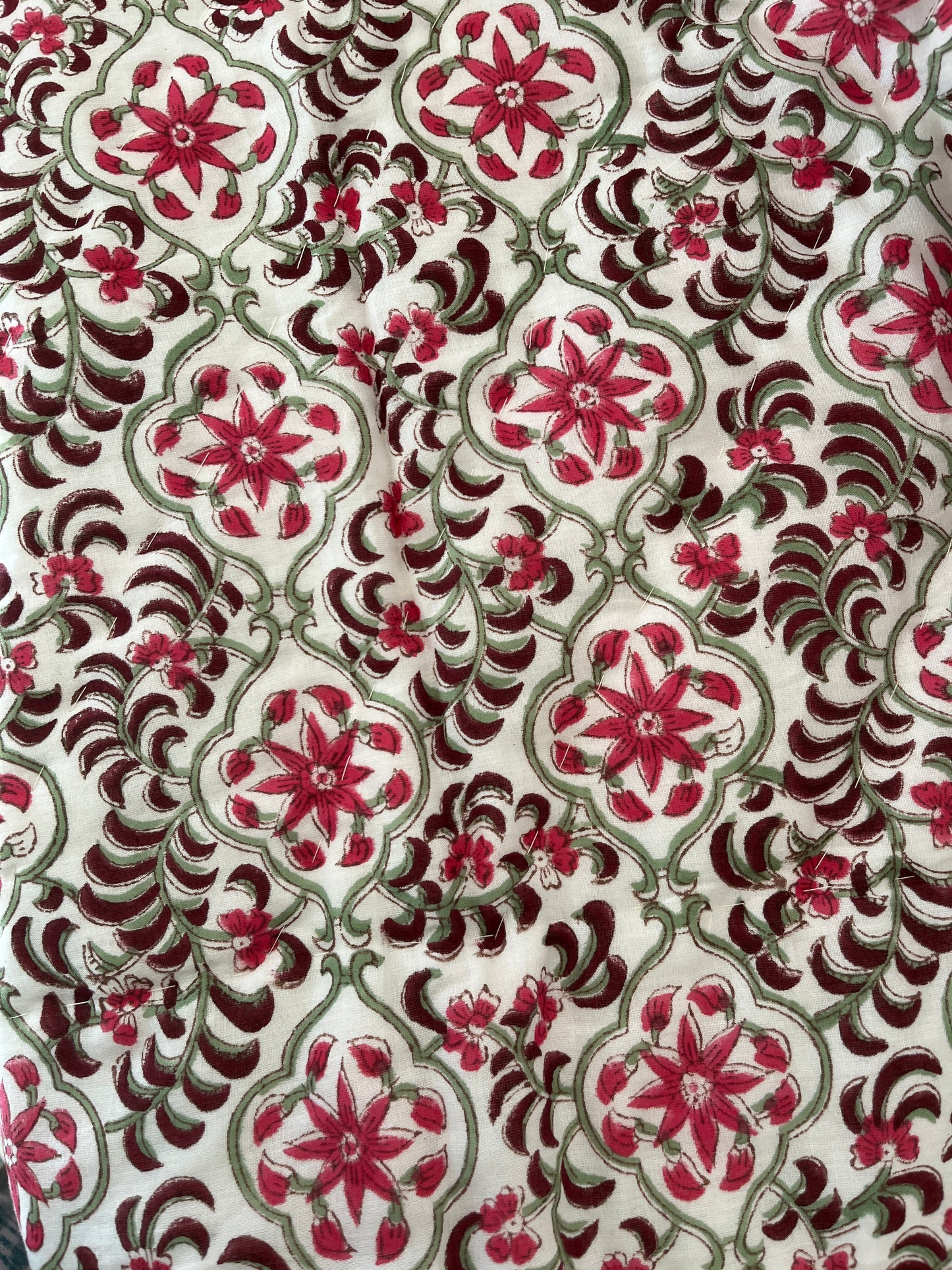 Blush-Summer Quilt-Hand Block Printed