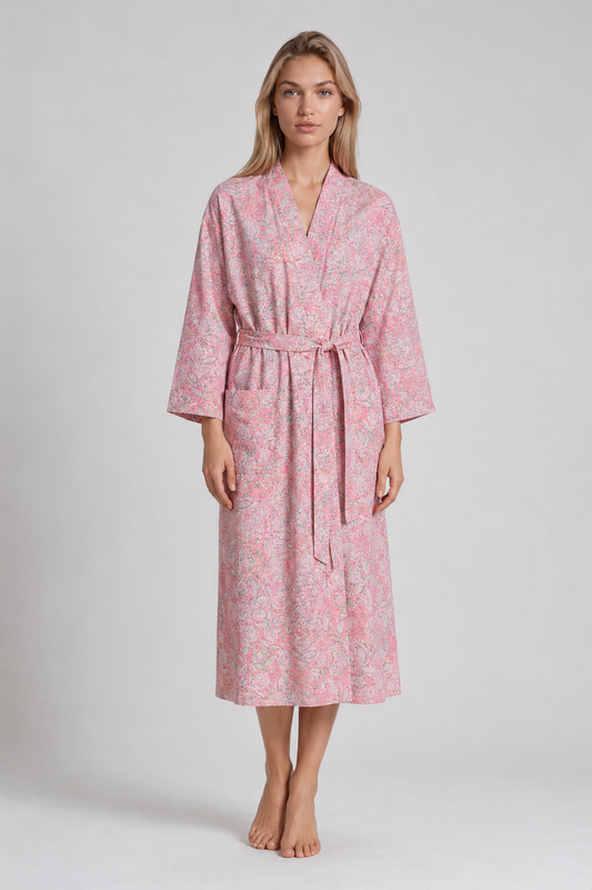 Robe - Hand Block Printed - Suza