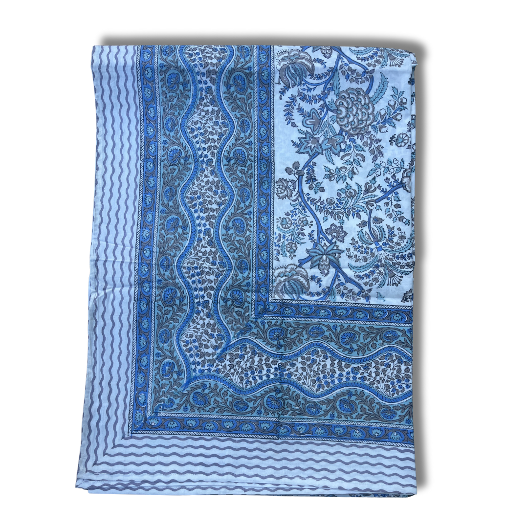 Hand Block Printed Table Cover (Neel)