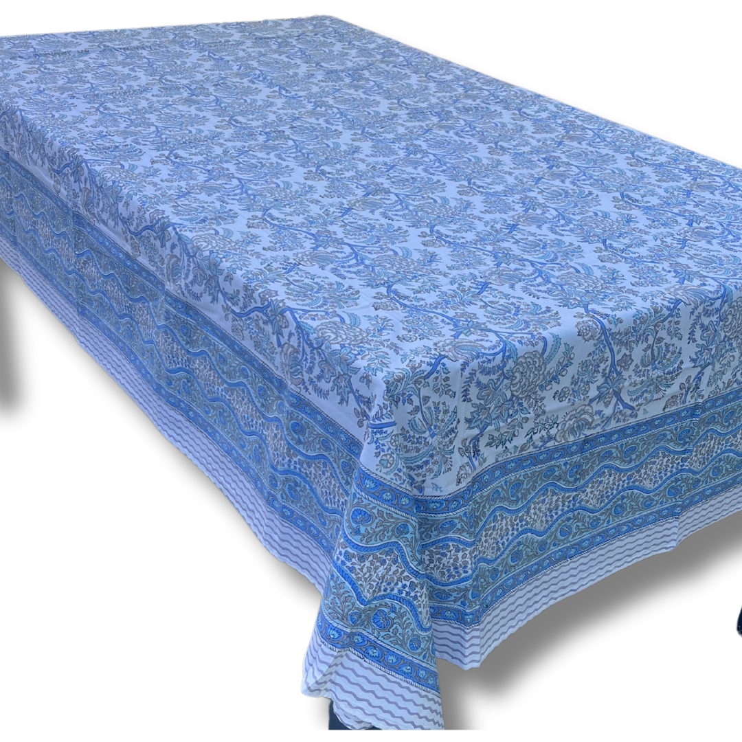 Hand Block Printed Table Cover (Neel)