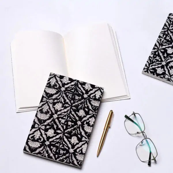 Hand Block Printed Fabric Mounted Diary-Panth