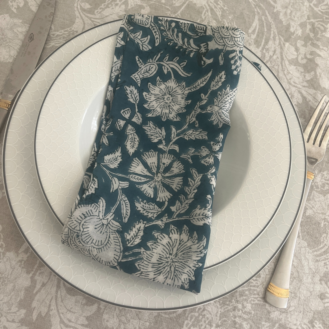 Table Napkins Hand Block Printed -Har