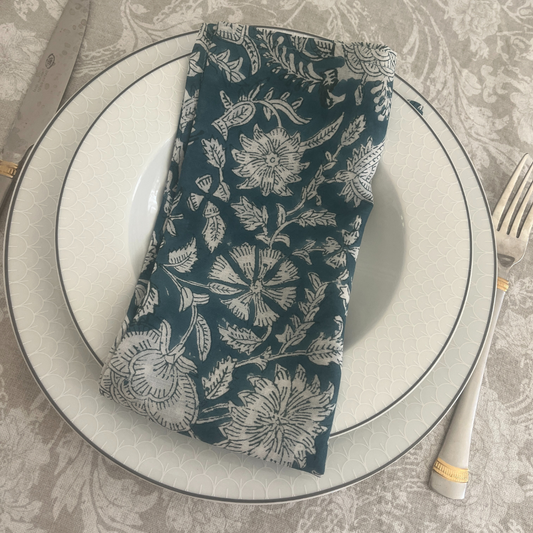 Table Napkins Hand Block Printed -Har