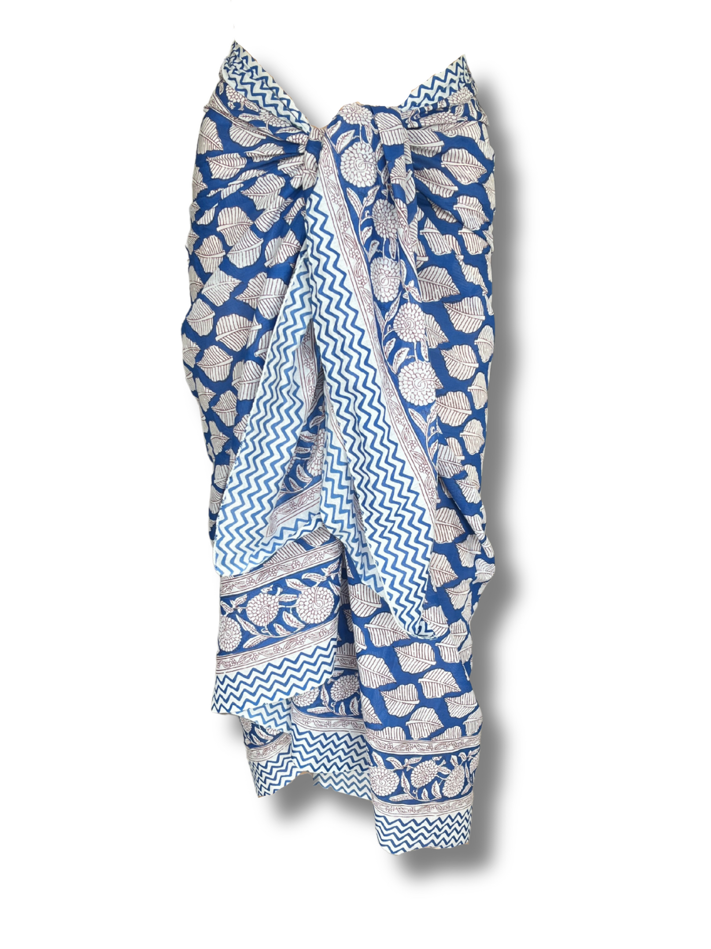 Hand Block Printed Sarong/Pareo - Pazi