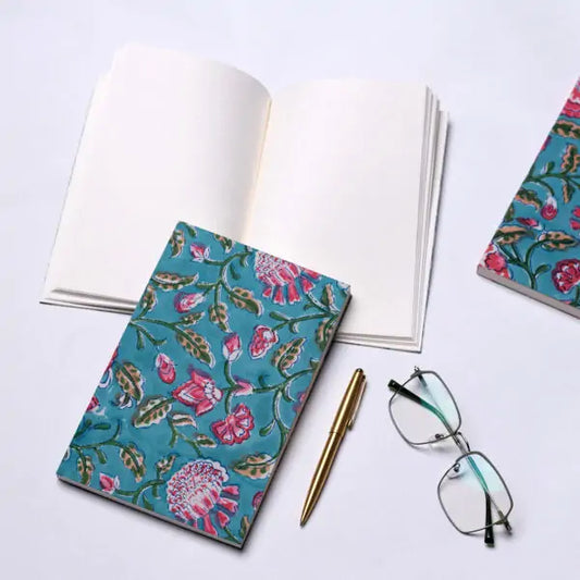 Hand Block Printed Fabric Mounted Diary-Fiza